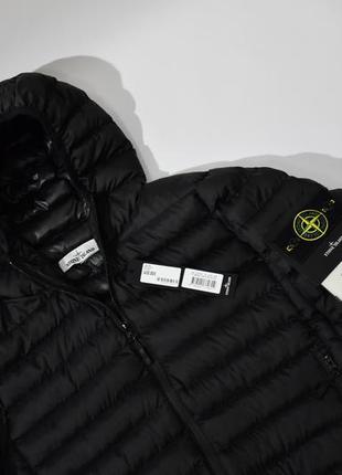 Чоловіча вітрівка stone island чорна демісезонна куртка стон айленд весняна осіння (b)4 фото