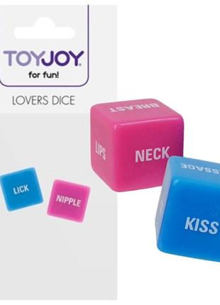 Набір з 2 кубиків для дорослих секс з завданнями "lovers dice" від joy toy