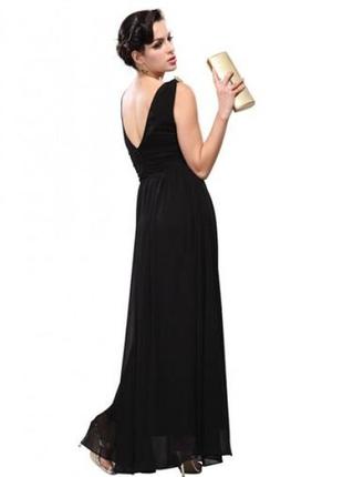Распродажа! вечернее платье с завышенной талией черное2 фото