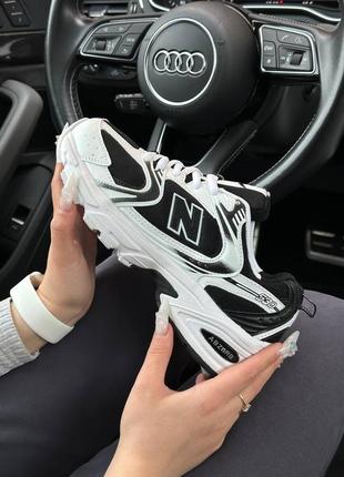 Код в1650 🔶женские кроссовки new balance 530 black white premium