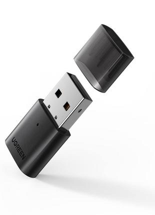 Bluetooth-адаптер ugreen usb bluetooth 5.0 передатчик для компьютера, ноутбука black (us390)