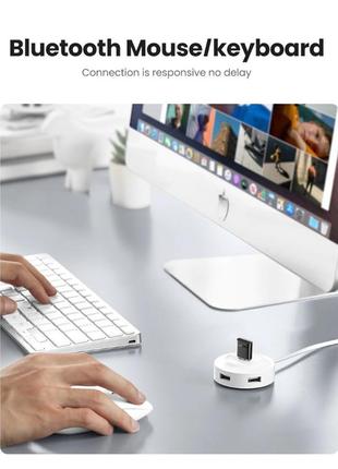 Bluetooth-адаптер ugreen usb bluetooth 5.0 передатчик для компьютера, ноутбука black (us390)5 фото