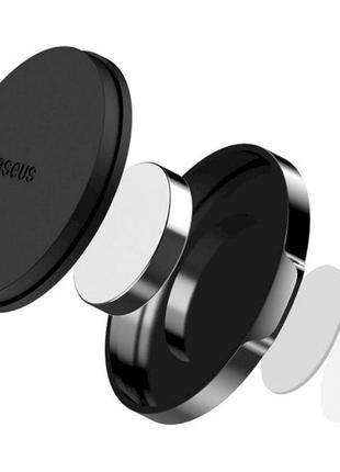 Автодержатель baseus магнитный для смартфона small ears series magnetic suction bracket black (suer-c01)3 фото