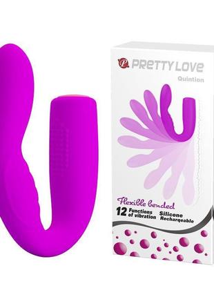 Вібратор для двох prettty love "quintion" bi-040069