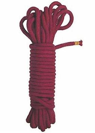 Червоні бавовняні мотузки для бдсм-ігор