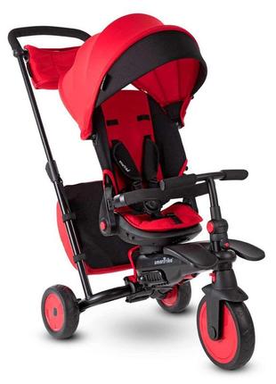 Складной трехколесный велосипед smart trike folding stroller trike str7 red