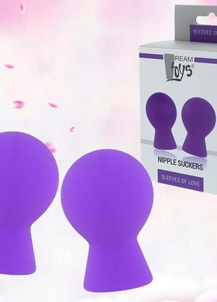Вакуумные помпы для сосков " pleasure pumps nipple suckers purple" от  dream toys