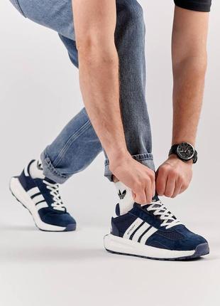 Мужские кроссовки adidas retropy e5 синие сетка адидас ретроп весенние летние (b)7 фото