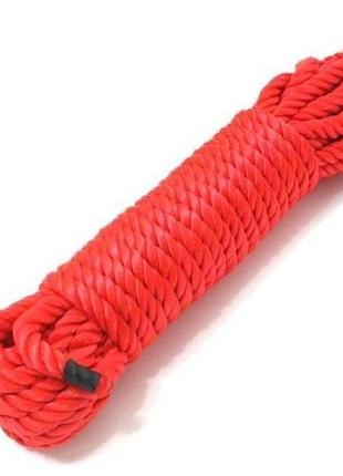 Червоні шовкові шнури для см ігор (мотузка для бондажа)