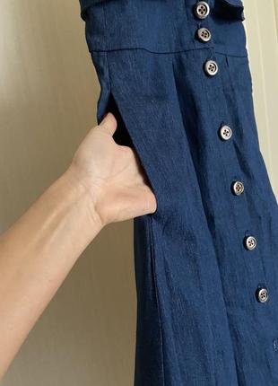 Джинсовая юбка сарафан5 фото