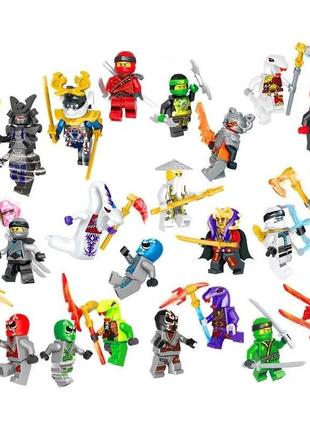 Конструктор набір фігурки чоловічки ніндзя ninjago 24 штуки