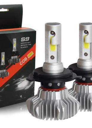 Лампа автомобільна led s9 h7 (silver) | діодна лампа для автомобіля