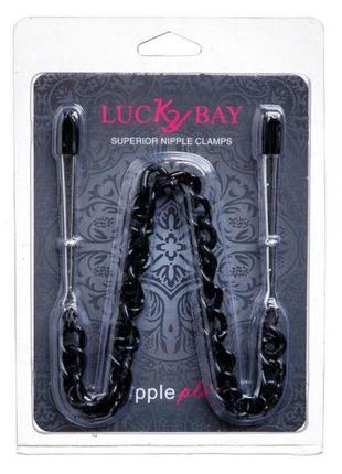 Затискачі на соски nipple play пинцет chain heavy metall black