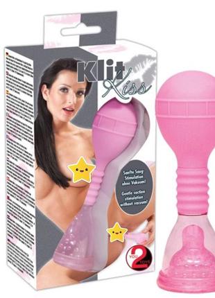 Маленькая вакуумная помпа для сосков и клитора "klit kiss" от you 2 toys