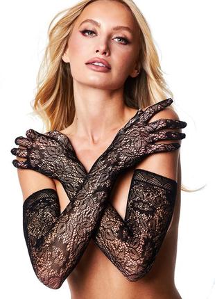 Перчатки baci allover lace opera glove o\s