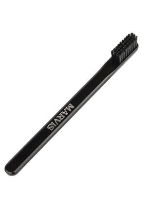 Щітка зубна marvis medium black toothbrush1 фото