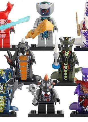 Конструктор набір фігурки чоловічки ніндзяго ninjago змії