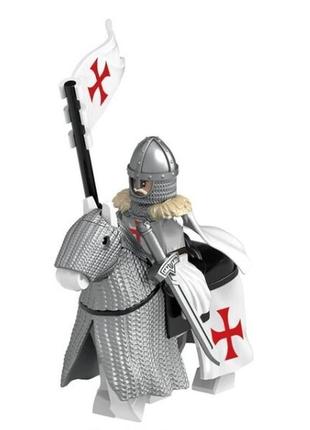 Фігурка конструктор середньовічний європейський вершник кінний лицар