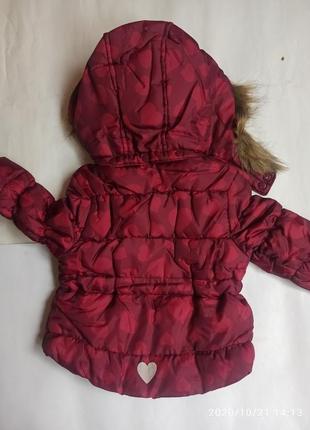 Зимний комбинезон раздельный куртка полукомбинезон лупилу lupilu для девочки зима с опушкой на флисе5 фото