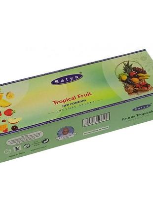 Набор пыльцовых благовоний tropical fruit тропические фрукты satya 34267