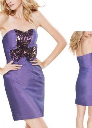 Распродажа! изысканное фиолетовое платье