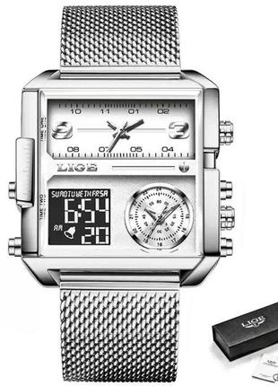Часы lige maxi lg8925 original (silver)-lvr1 фото