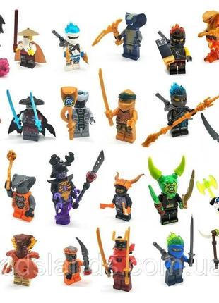 Набір фігурки чоловічки ninjago ninjago 24 штуки в подарунковій коробці