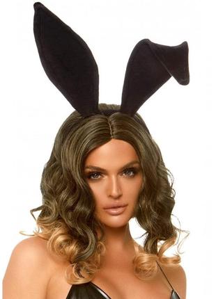 Оксамитові вушка кролика leg avenue bendable velvet bunny ears o/s