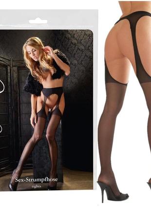 Еротичні колготки з вирізами на стегнах cottelli "sex tights" від orion (німеччина) розмір s / m