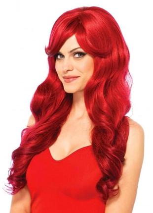 Парик длинный красный leg avenue long wavy wig, 68.5 см