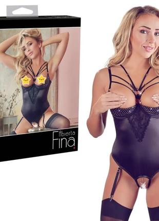 Эксклюзивное откровенное боди "body rhinestone" abierta fina размер 75b/s