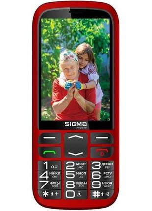 Телефон sigma comfort 50 optima type-c dual sim red (код товару:29165)