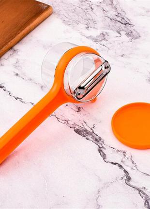 Нож для чистки овощей и фруктов splash proof storage paring knife (orange)-lvr6 фото