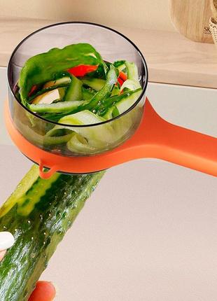 Нож для чистки овощей и фруктов splash proof storage paring knife (orange)-lvr5 фото
