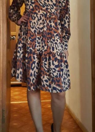 Сукня бохо тваринний принт леопард2 фото