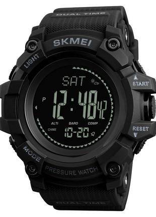 Годинник наручний skmei 1358 original watch (black, 1358bk) | спортивний годинник