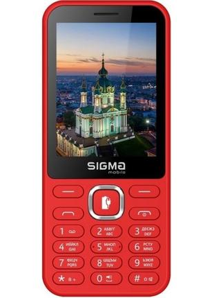 Телефон sigma mobile x-style 31 power type-c red (код товару:26340)