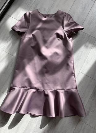 1➕1=3🎉 перламутровое лиловое платье h&m