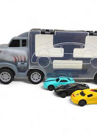 Ігровий набір "автовоз-акула" + 3 машинки [tsi236619-тsі]
