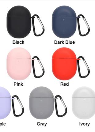 Силиконовый чехол на кейс для xiaomi redmi airdots 3 pro / poco pop buds / redmi buds 3 pro /