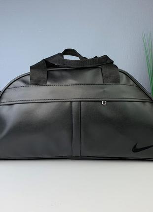 Спортивна сумка nike для тренувань і фітнесу, дорожня чорна сумка з плечовим ременем2 фото