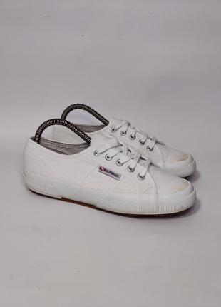 Superga білі текстильні кеди 24 см