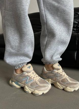 Кроссовки new balance 9060 ivory cream pink sand1 фото