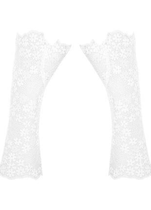 Кружевные перчатки-митенки obsessive heavenlly gloves