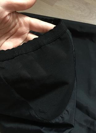 Юбка чёрная плещевка юбка прямая макси сетка на талии - s,м. 🖤2 фото