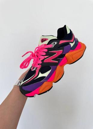 Кросівки new balance 9060 « pink / orange / purple »4 фото
