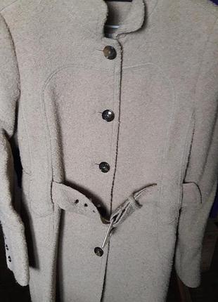 Zara woman пальто кемел шерсть wool