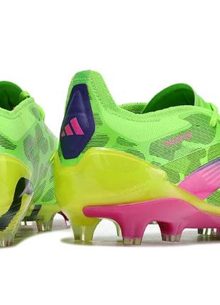 Бутсы аdidas predator fg green футбольная обувь с шипами адидас предатор зелёного цвета унисекс