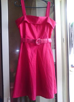 Коктельное платье с поясом!la fiera colektion