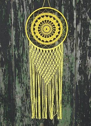 Панно с макраме, ловец снов